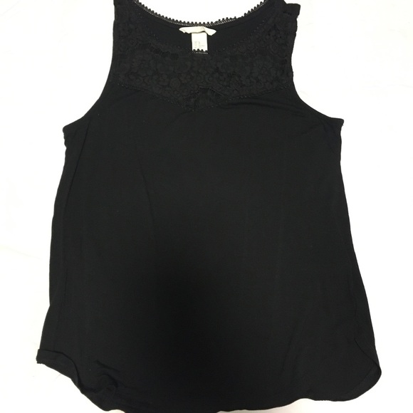 H&M Top- Black- size XS - Picture 2 of 2